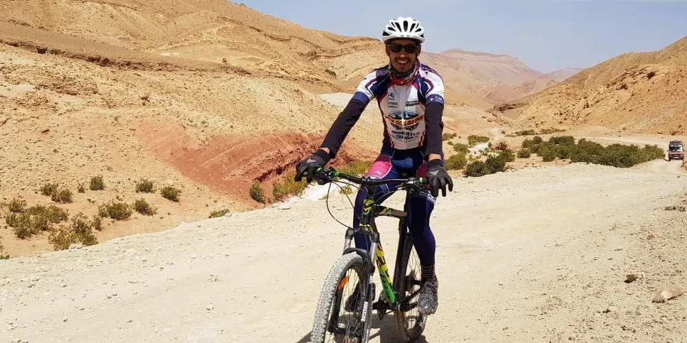 Atlas au sahara a vélo